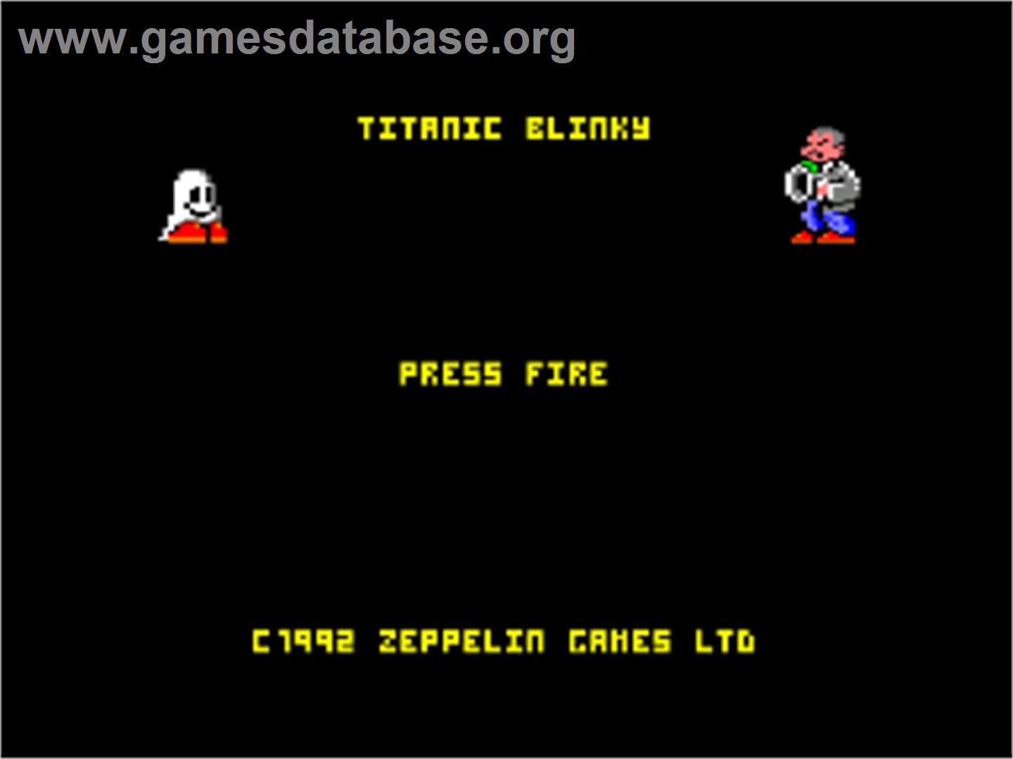 Titanic Blinky - Amstrad CPC - Artwork - Title Screen