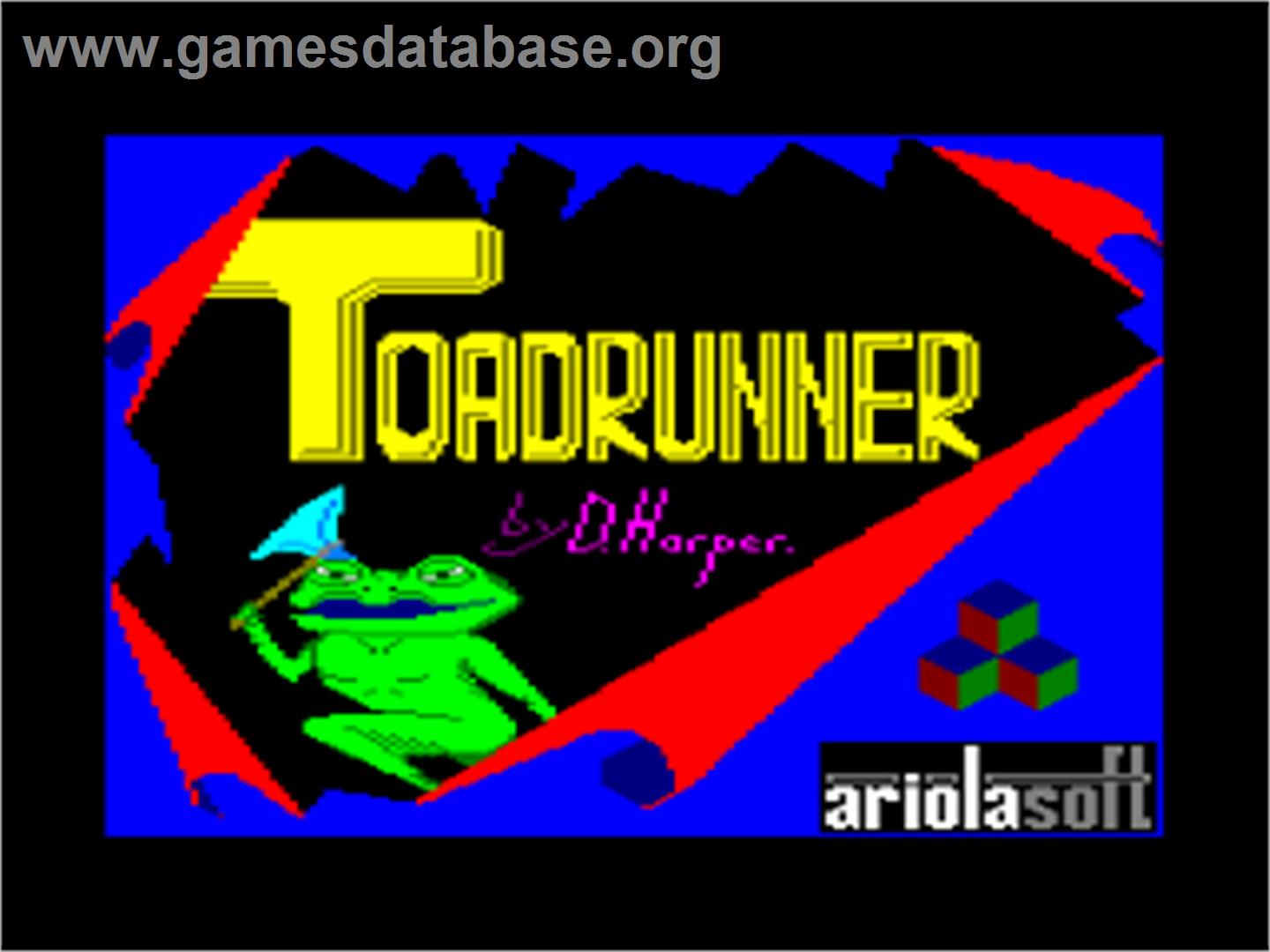 Toad Runner - Amstrad CPC - Artwork - Title Screen