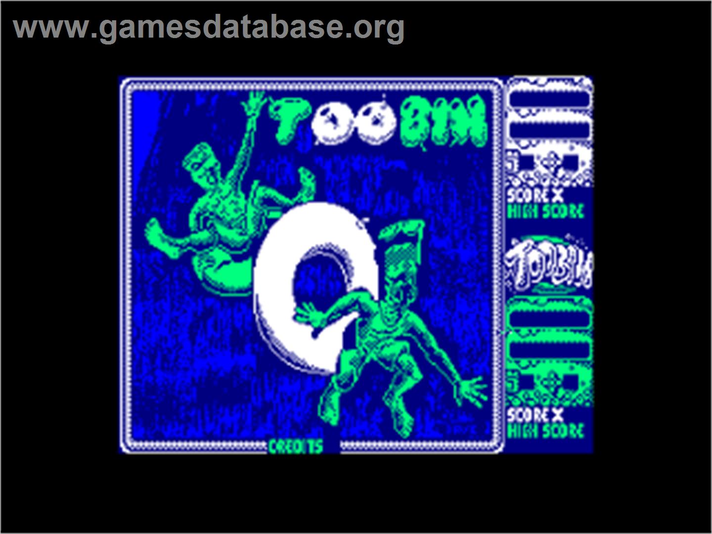 Toobin' - Amstrad CPC - Artwork - Title Screen