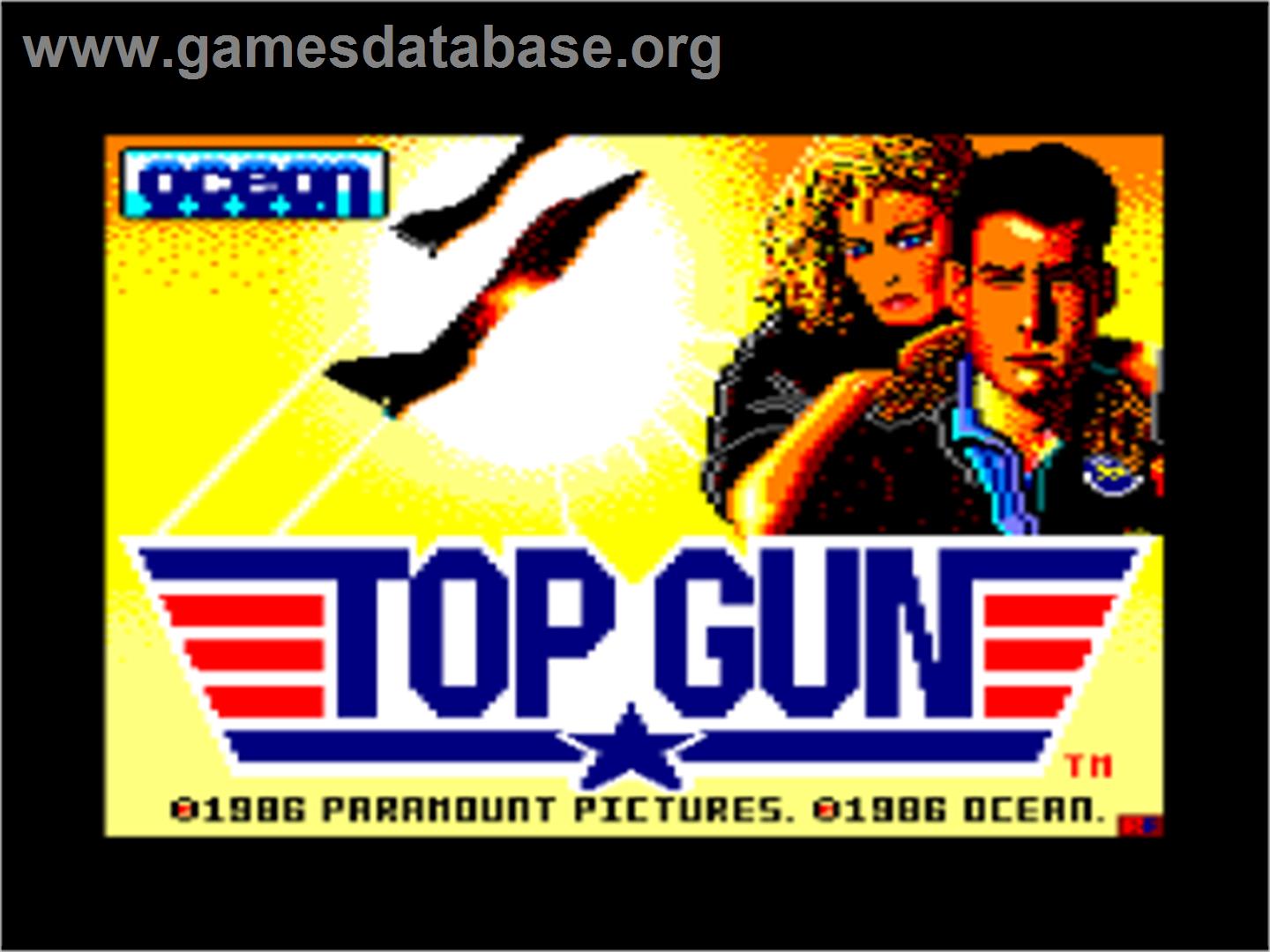 Top Gun - Amstrad CPC - Artwork - Title Screen