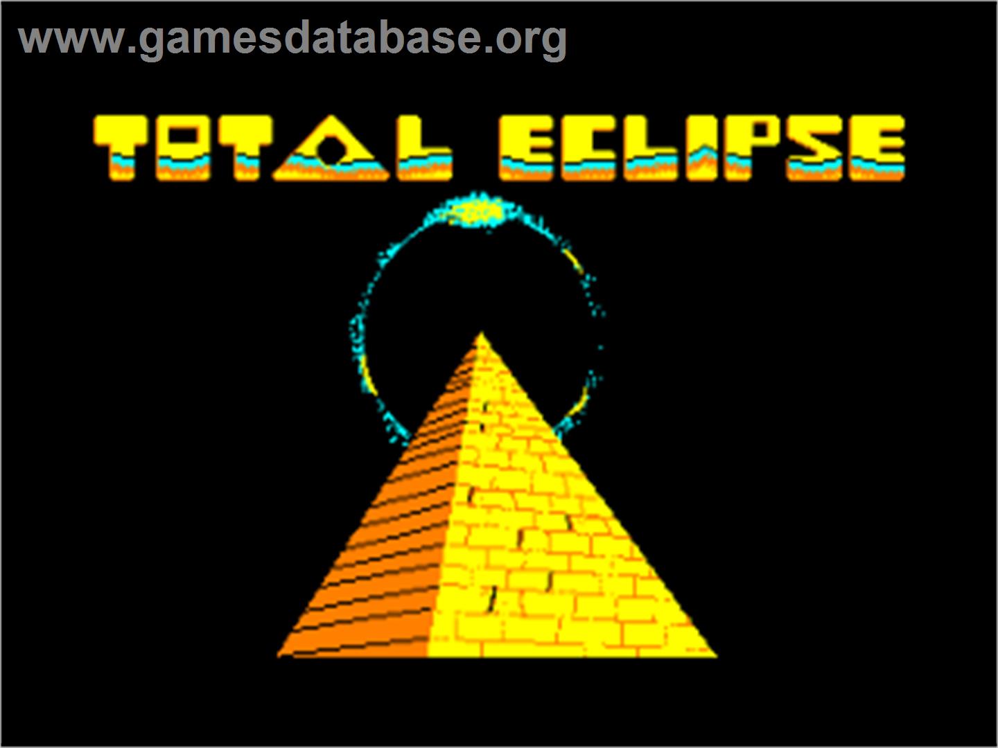 Total Eclipse - Amstrad CPC - Artwork - Title Screen