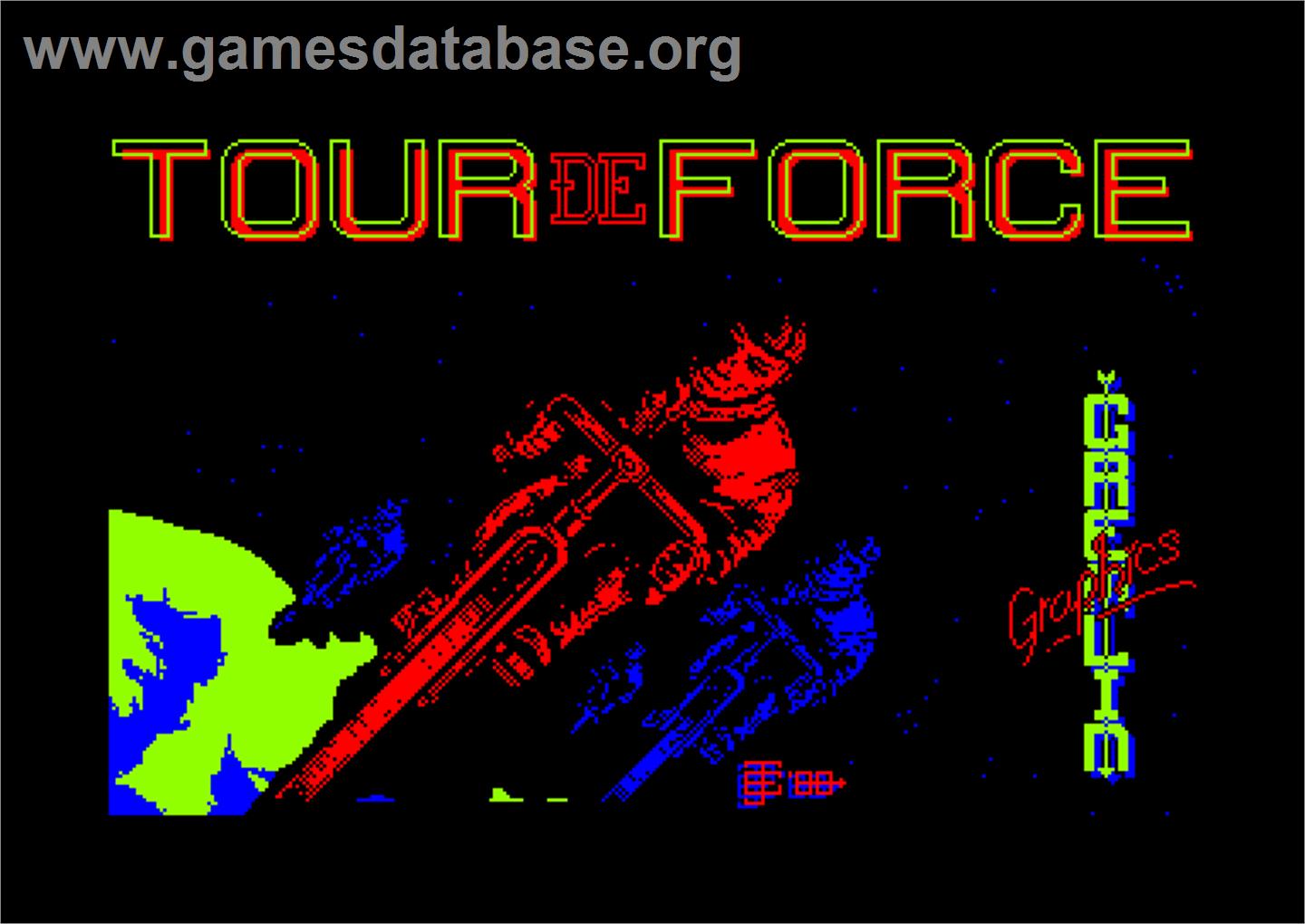 Tour De Force - Amstrad CPC - Artwork - Title Screen