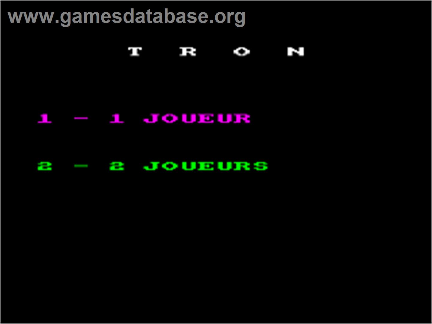 Tron (Pablo Quintero Fernandez) - Amstrad CPC - Artwork - Title Screen