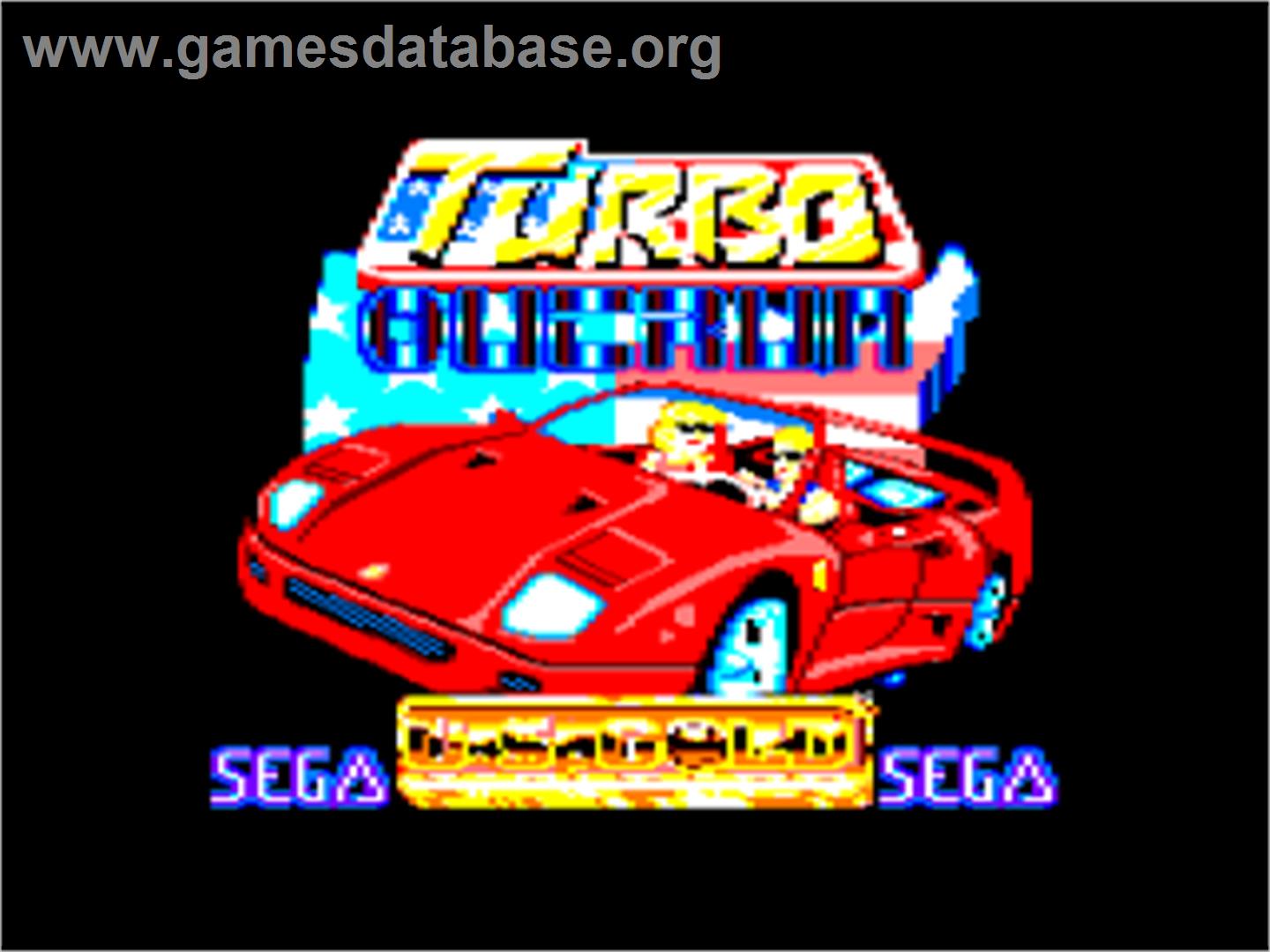 Turbo Out Run - Amstrad CPC - Artwork - Title Screen