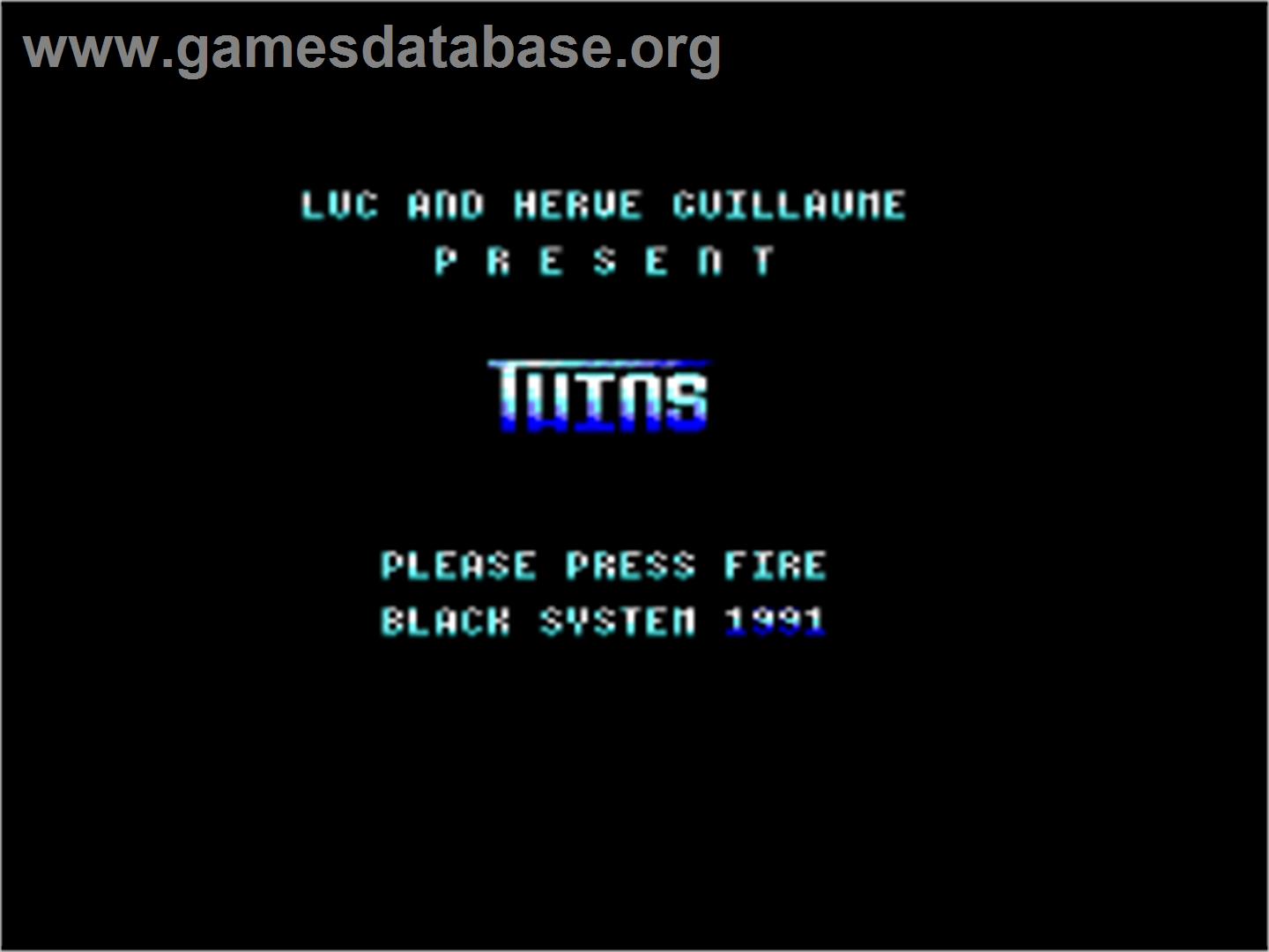 Twins - Amstrad CPC - Artwork - Title Screen