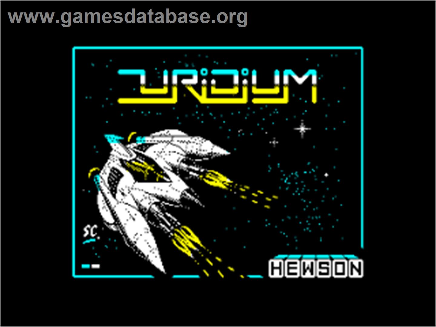Uridium - Amstrad CPC - Artwork - Title Screen
