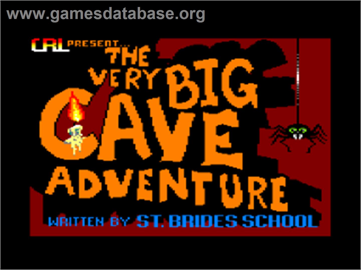 Very Big Cave Adventure - Amstrad CPC - Artwork - Title Screen