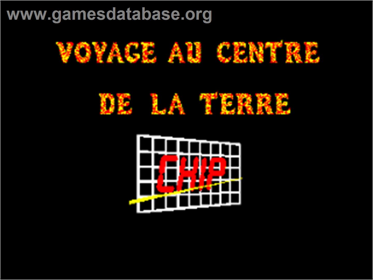 Viaje Al Centro De La Tierra - Amstrad CPC - Artwork - Title Screen