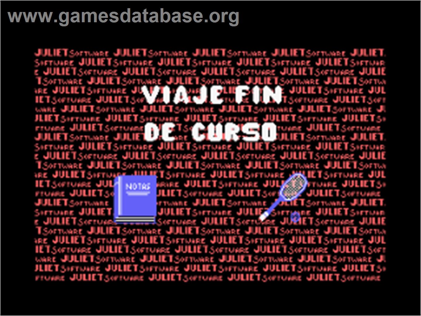 Viaje Fin De Curso - Amstrad CPC - Artwork - Title Screen