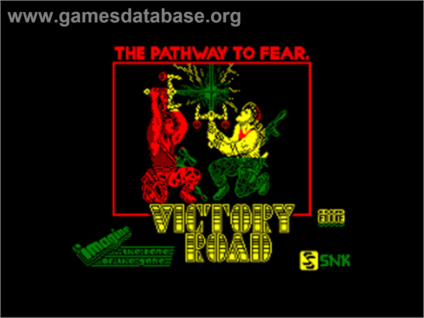 Victory Road - Amstrad CPC - Artwork - Title Screen