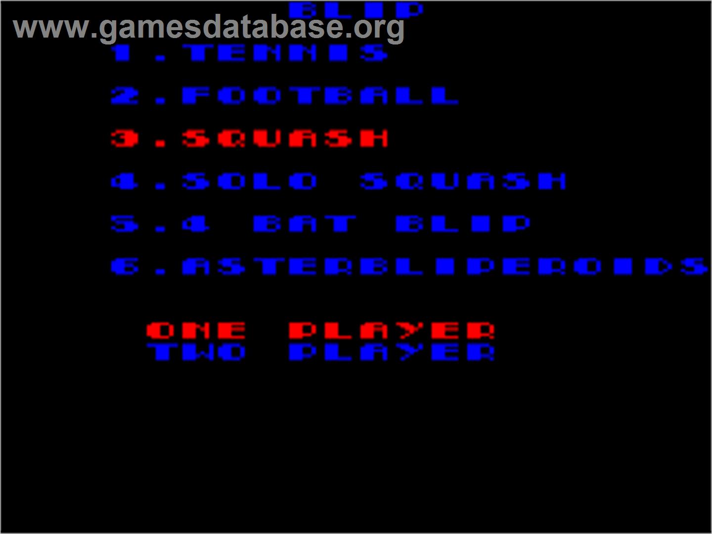 Video Classics (Blip!) - Amstrad CPC - Artwork - Title Screen