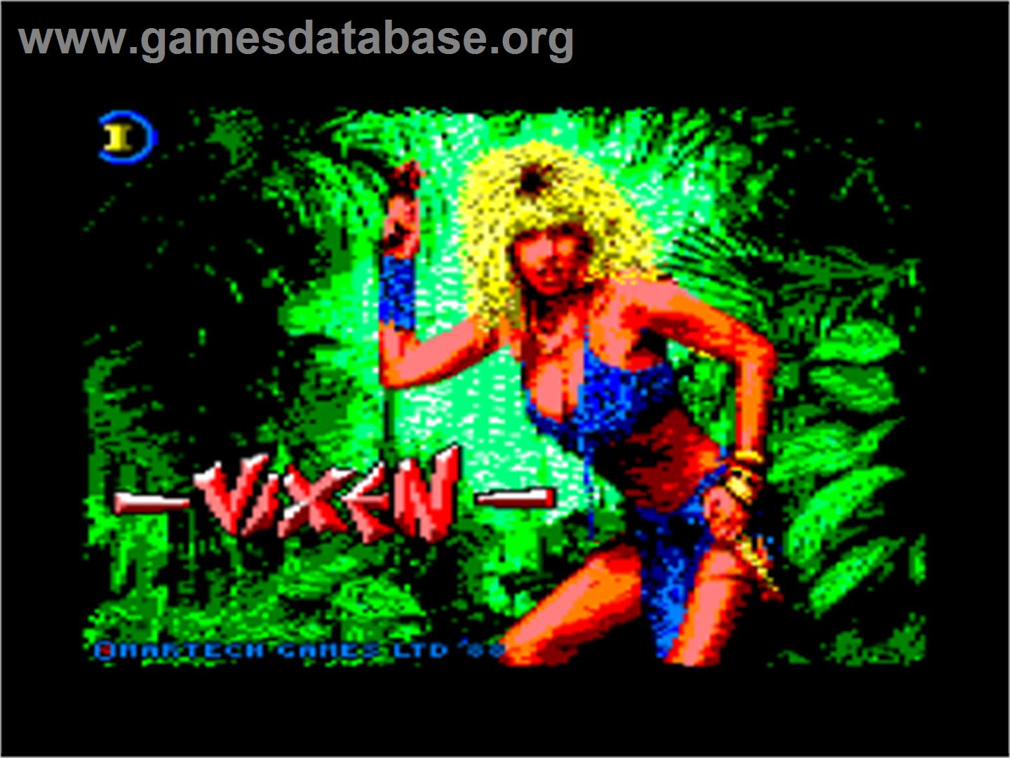 Vixen - Amstrad CPC - Artwork - Title Screen