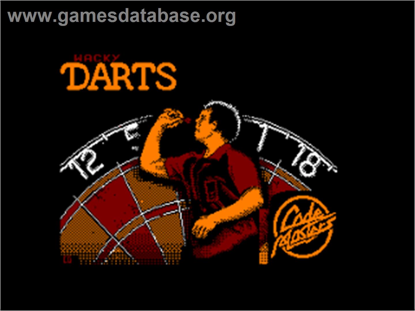 Wacky Darts - Amstrad CPC - Artwork - Title Screen