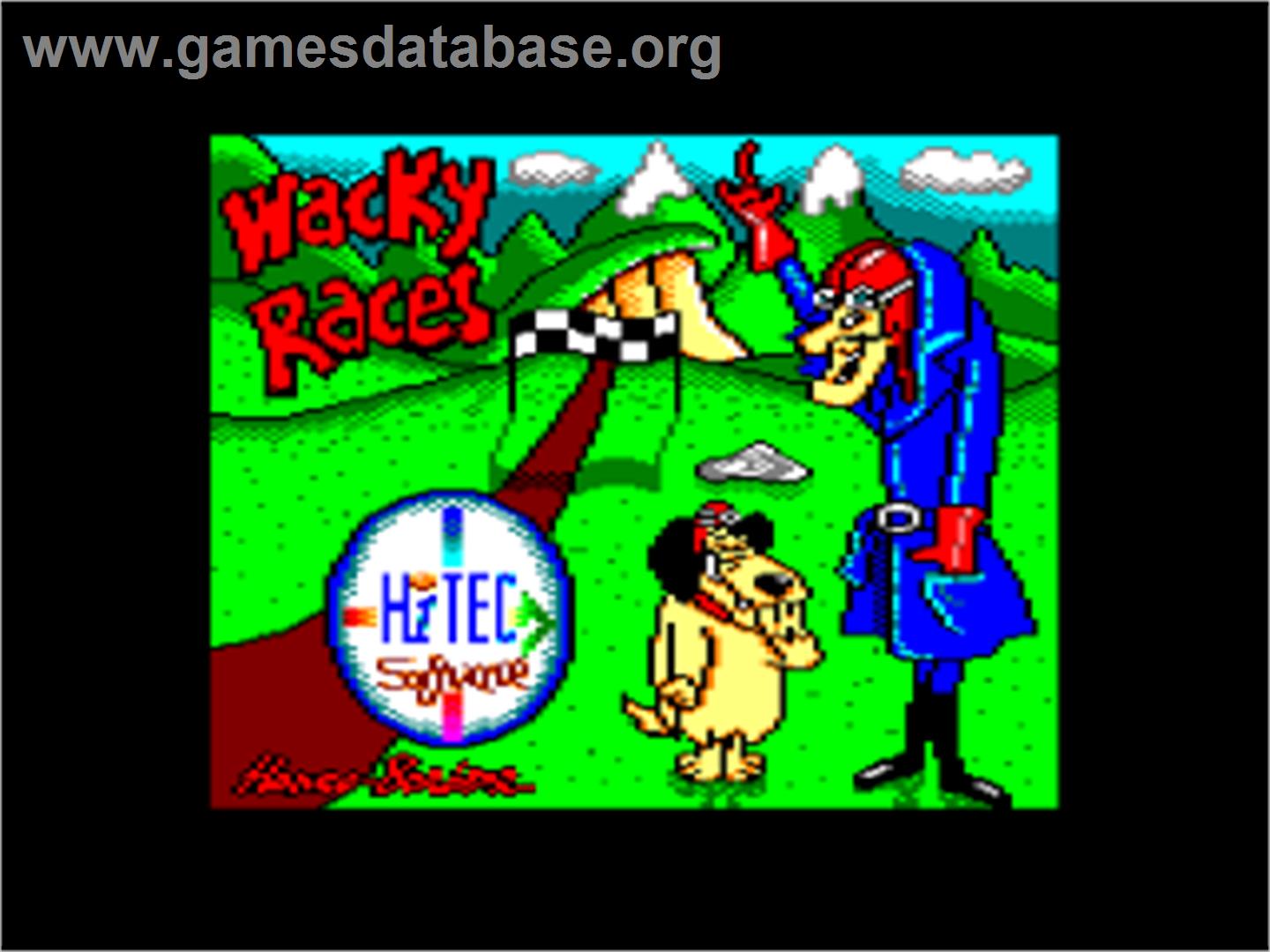 Wacky Races - Amstrad CPC - Artwork - Title Screen