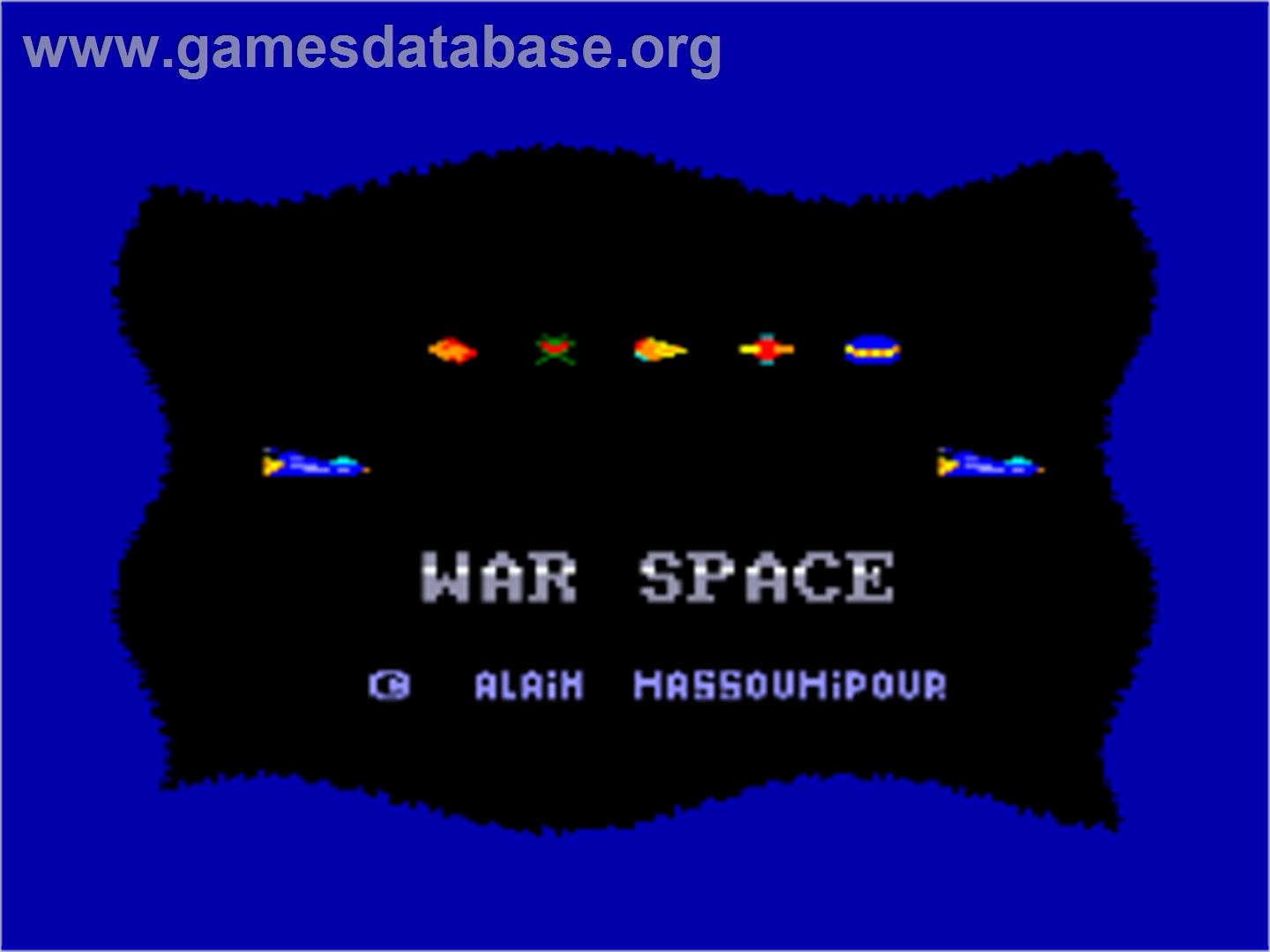 War Space - Amstrad CPC - Artwork - Title Screen