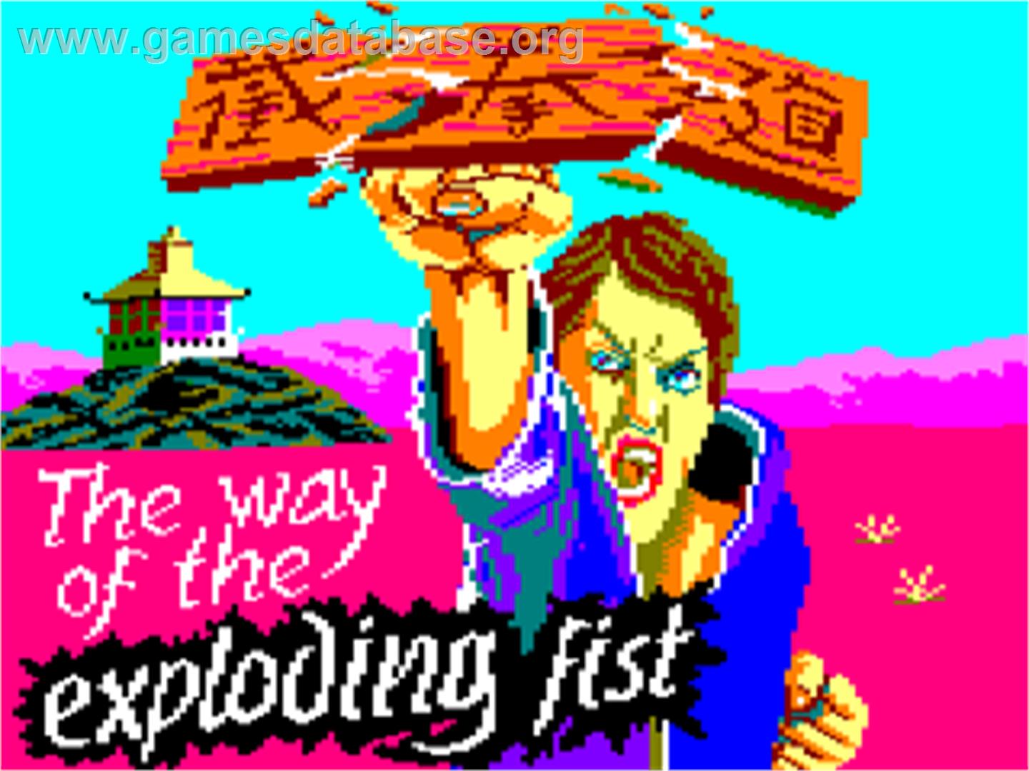Way Of The Exploding Fist, The - Amstrad CPC - Artwork - Title Screen