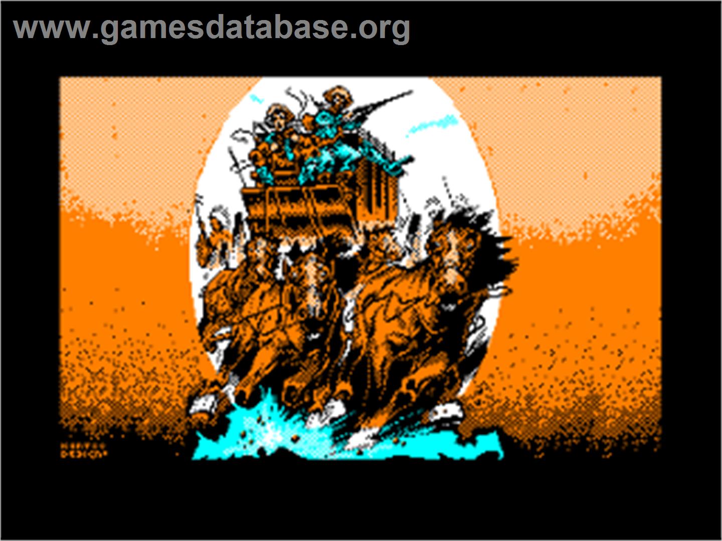 Wells & Fargo - Amstrad CPC - Artwork - Title Screen