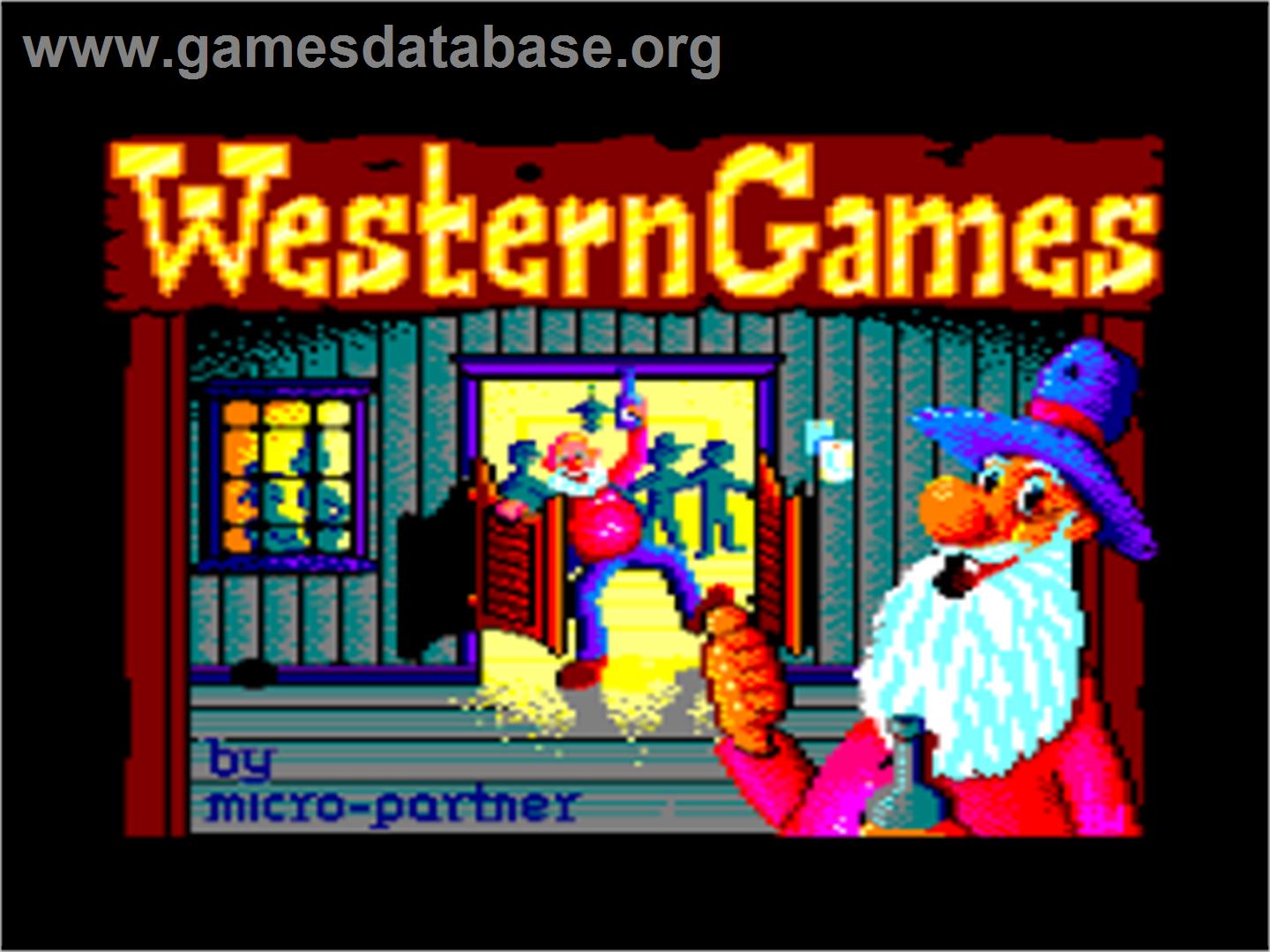Western Games - Amstrad CPC - Artwork - Title Screen