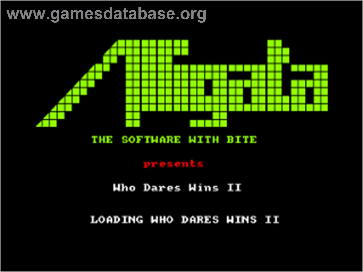 Who Dares Wins 2 - Amstrad CPC - Artwork - Title Screen