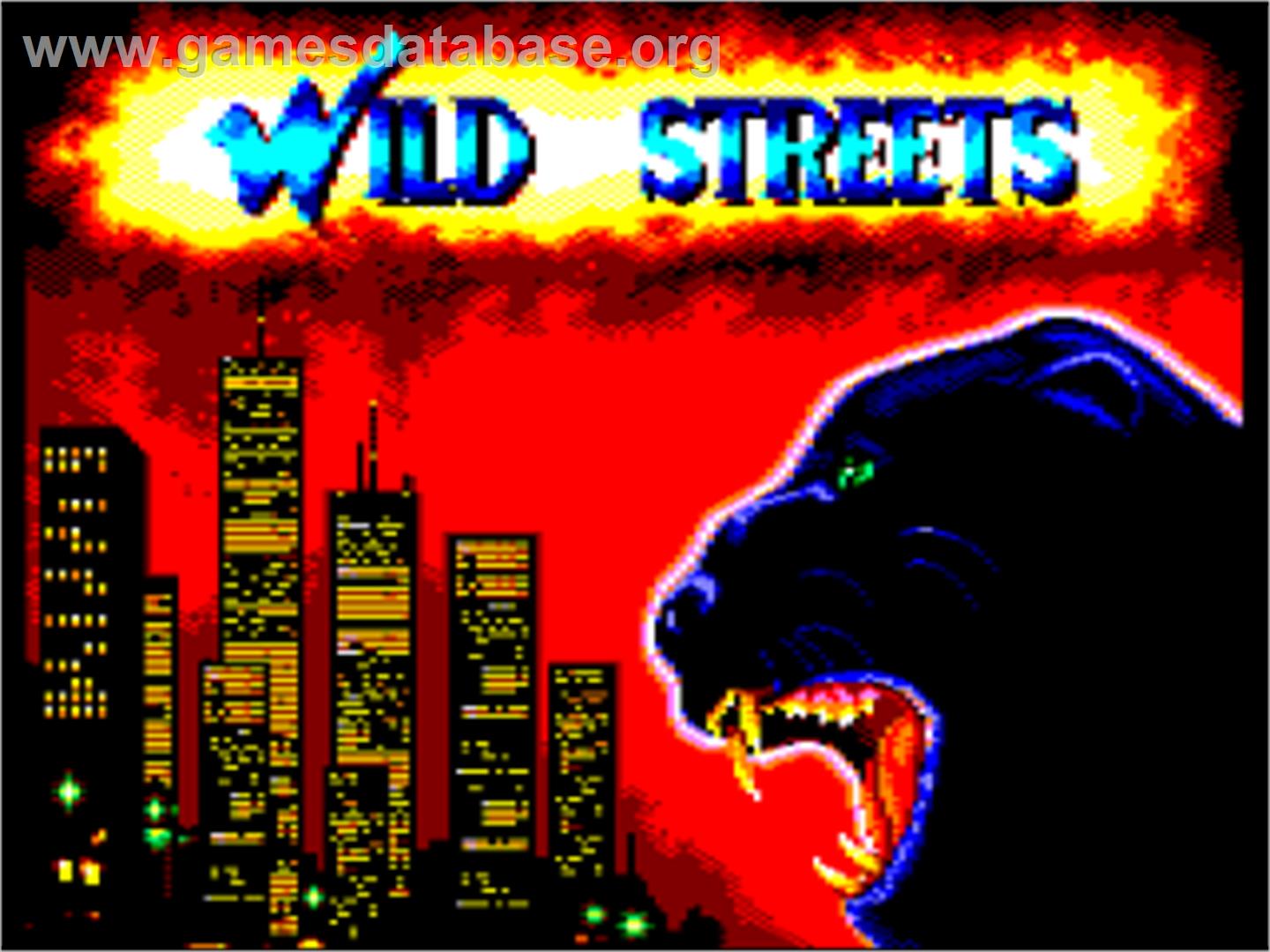 Wild Streets - Amstrad CPC - Artwork - Title Screen
