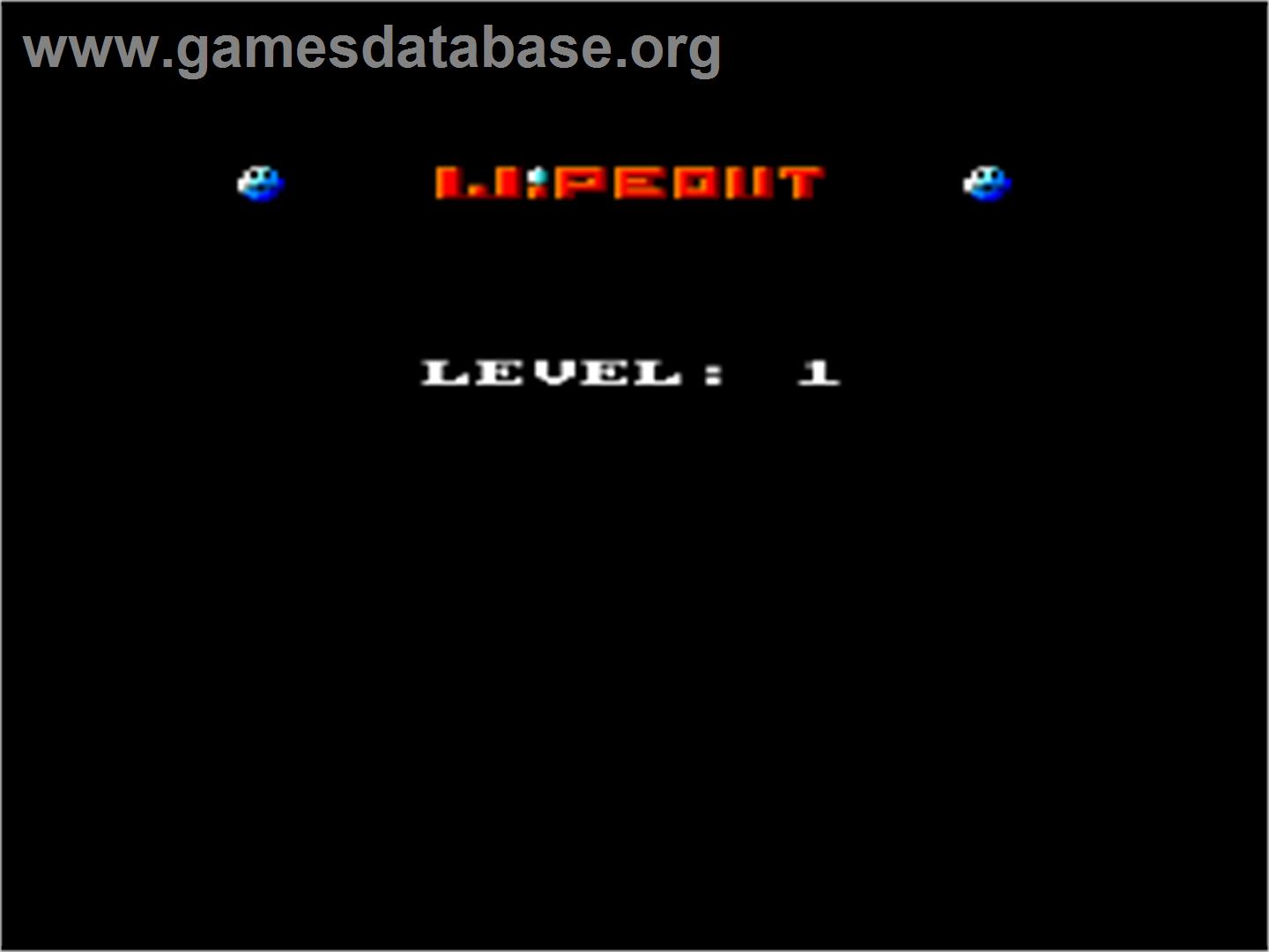 Wipeout - Amstrad CPC - Artwork - Title Screen