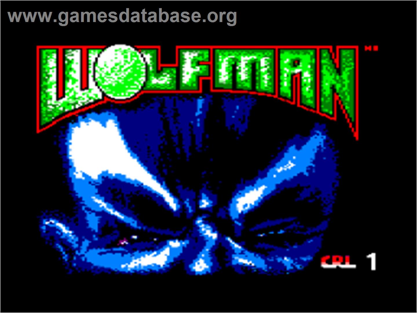 Wolfman - Amstrad CPC - Artwork - Title Screen
