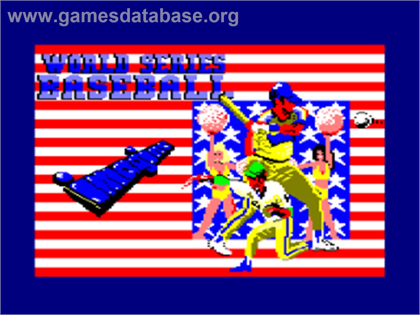 World Series Baseball - Amstrad CPC - Artwork - Title Screen