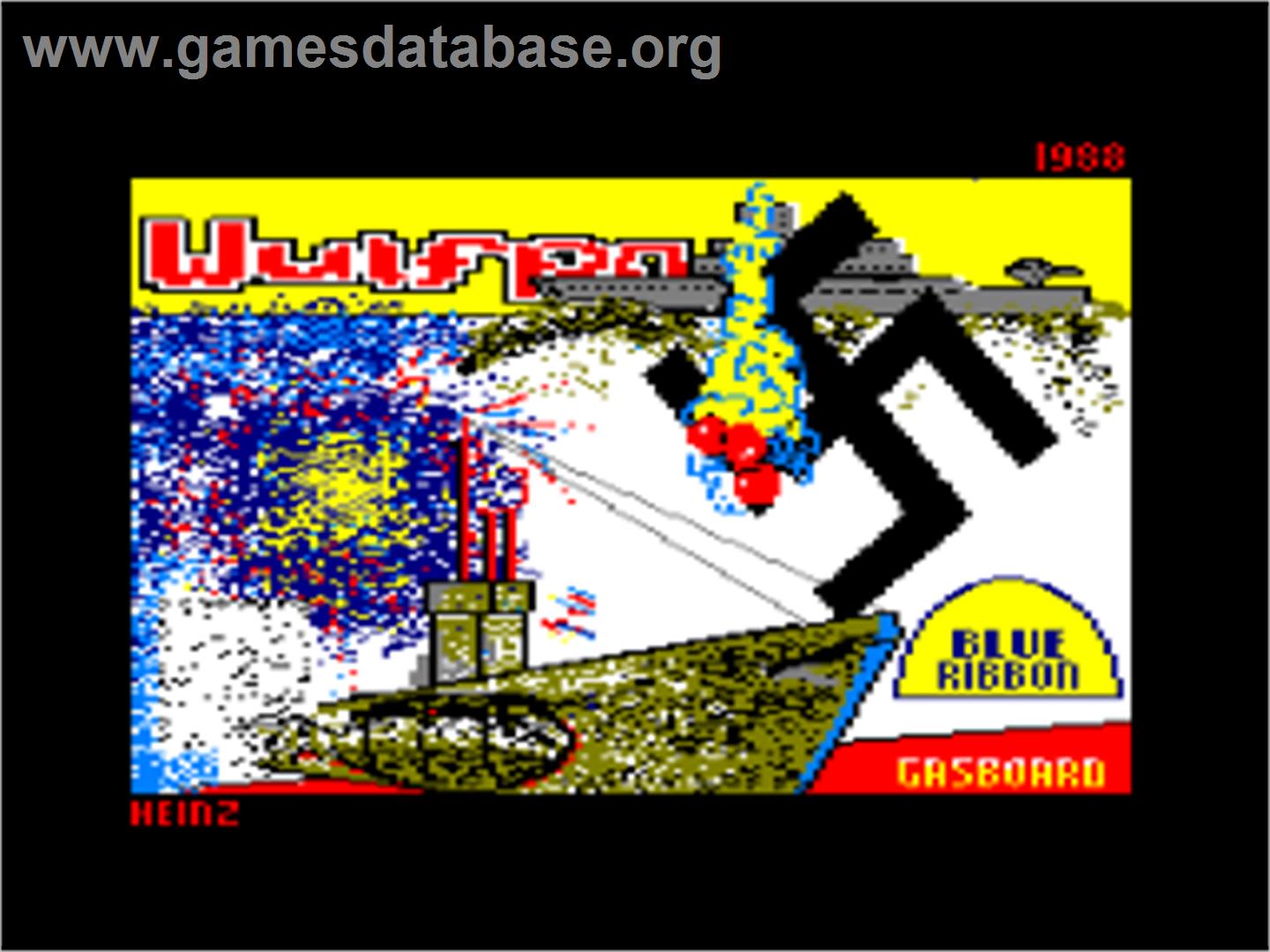 Wulfpack - Amstrad CPC - Artwork - Title Screen