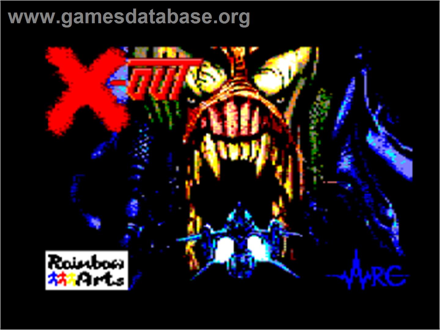X-Out - Amstrad CPC - Artwork - Title Screen