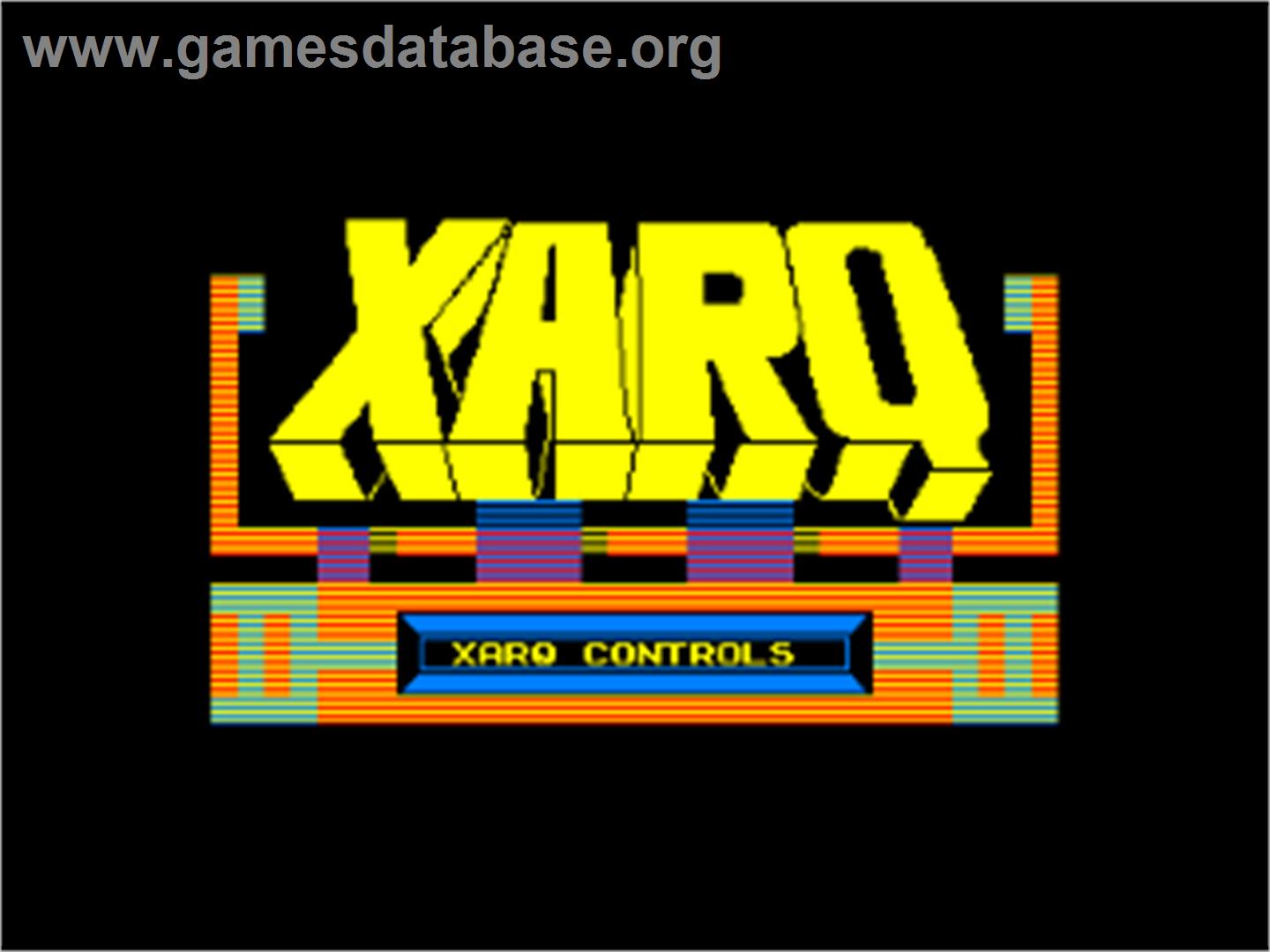 XARQ - The Zimmerman Trenches - Amstrad CPC - Artwork - Title Screen