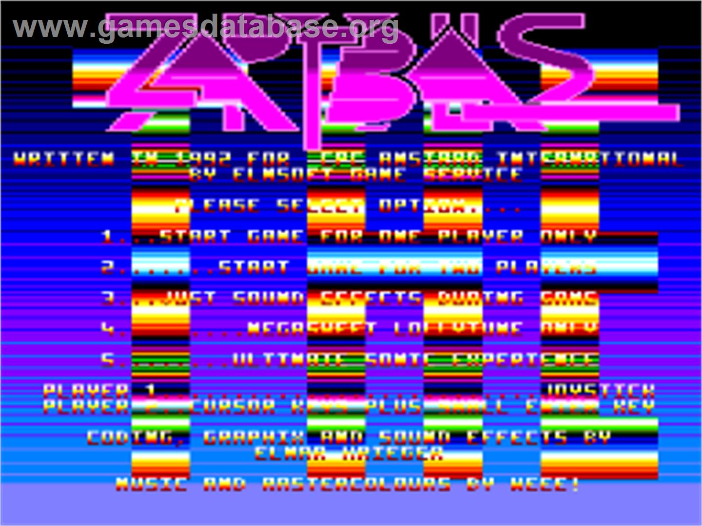 Zap't'Balls - Amstrad CPC - Artwork - Title Screen