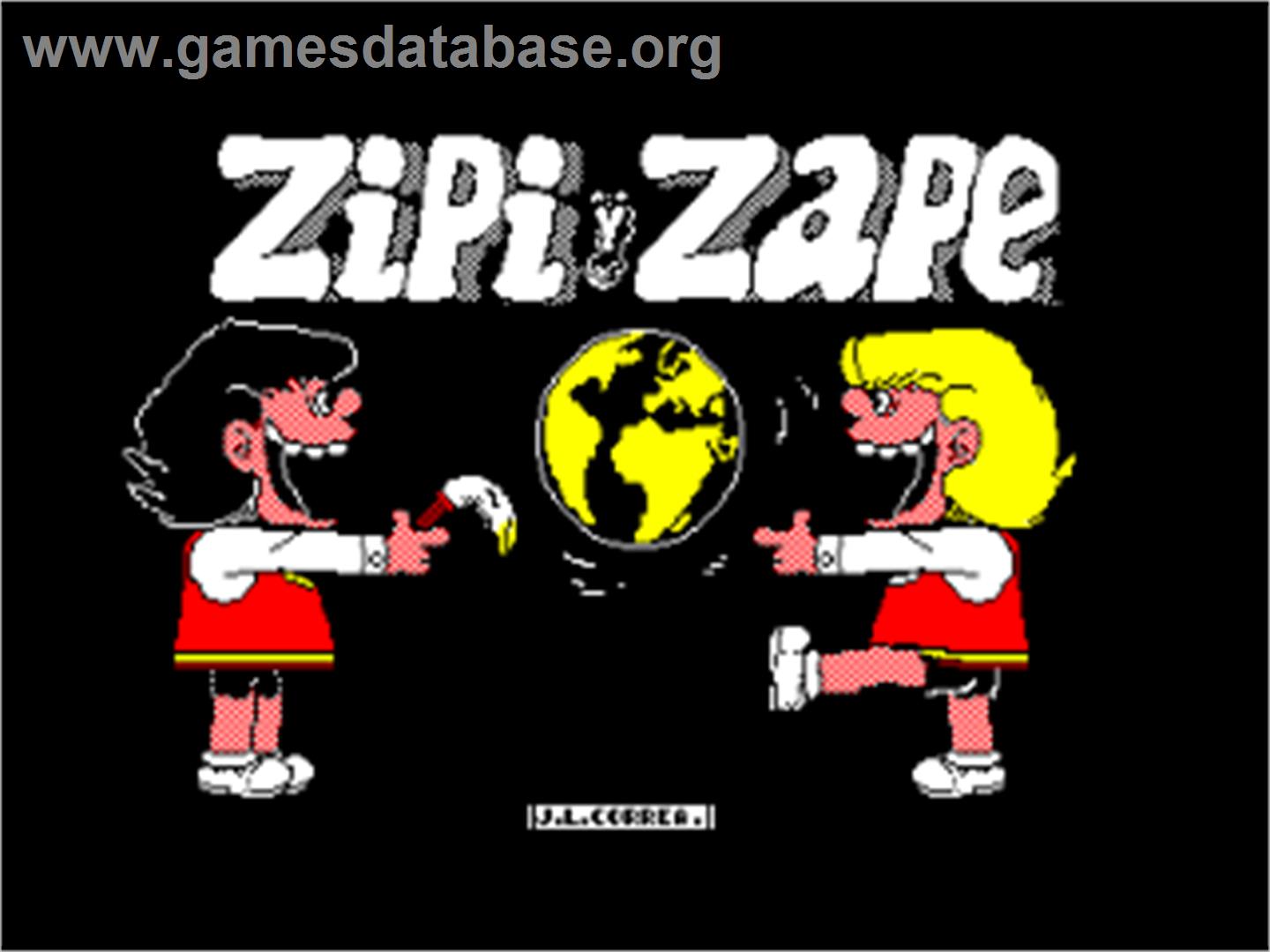 Zipi Y Zape - Amstrad CPC - Artwork - Title Screen