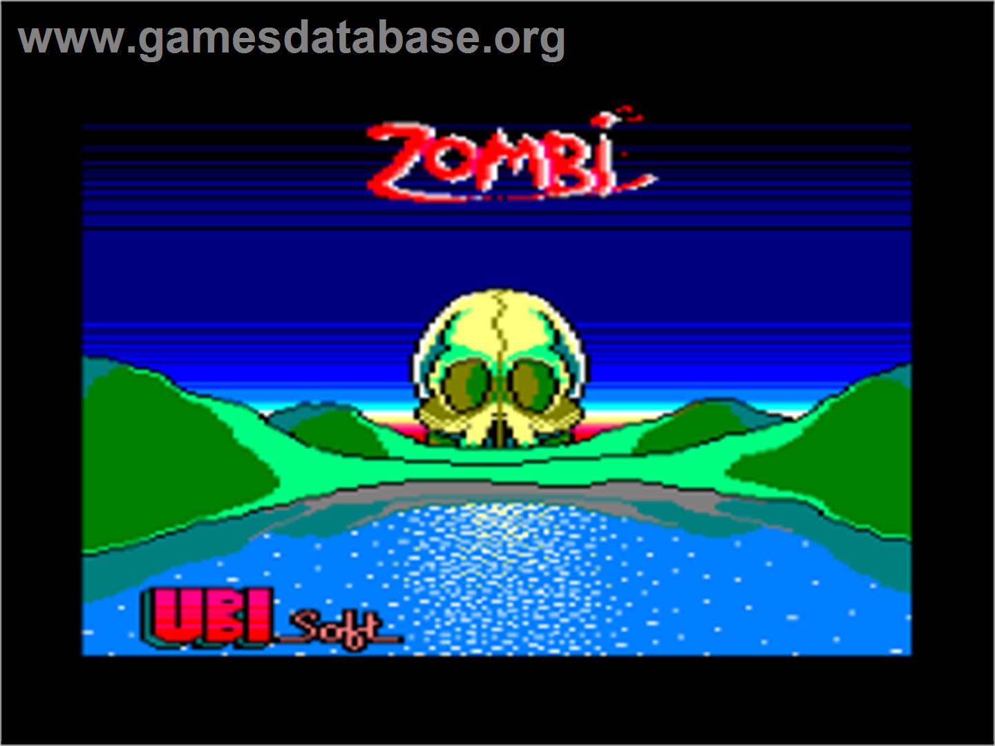 Zombi - Amstrad CPC - Artwork - Title Screen