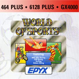 Box cover for World Of Sports on the Amstrad GX4000.
