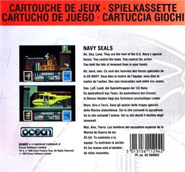 Box back cover for Navy Seals on the Amstrad GX4000.