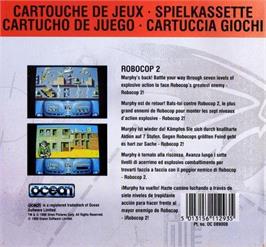 Box back cover for Robocop 2 on the Amstrad GX4000.