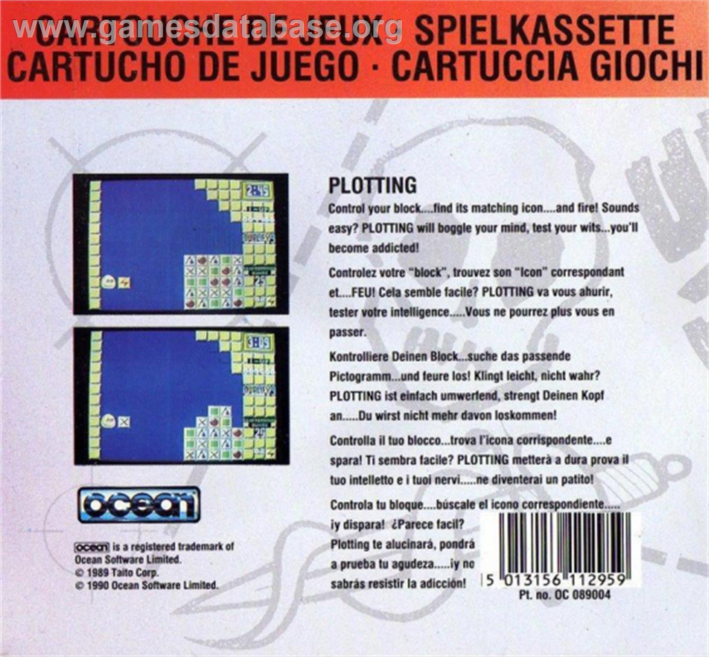 Plotting - Amstrad GX4000 - Artwork - Box Back