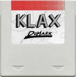 Cartridge artwork for Klax on the Amstrad GX4000.
