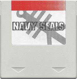 Cartridge artwork for Navy Seals on the Amstrad GX4000.