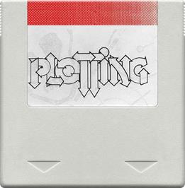 Cartridge artwork for Plotting on the Amstrad GX4000.