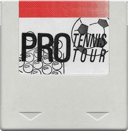 Cartridge artwork for Pro Tennis Tour on the Amstrad GX4000.