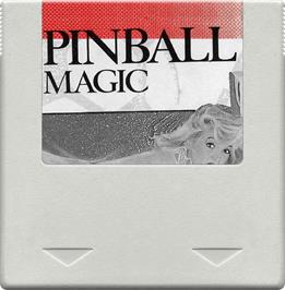 Cartridge artwork for Super Pinball Magic on the Amstrad GX4000.