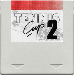 Cartridge artwork for Tennis Cup 2 on the Amstrad GX4000.