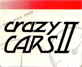 Top of cartridge artwork for Crazy Cars II on the Amstrad GX4000.