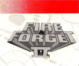 Top of cartridge artwork for Fire And Forget 2 on the Amstrad GX4000.