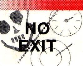 Top of cartridge artwork for No Exit on the Amstrad GX4000.