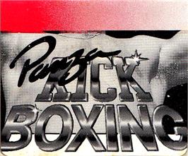 Top of cartridge artwork for Panza Kickboxing on the Amstrad GX4000.