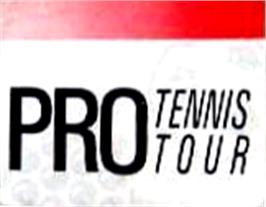 Top of cartridge artwork for Pro Tennis Tour on the Amstrad GX4000.