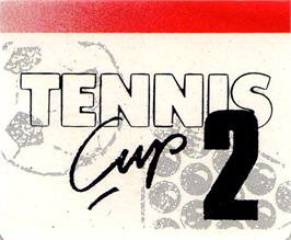 Top of cartridge artwork for Tennis Cup II on the Amstrad GX4000.