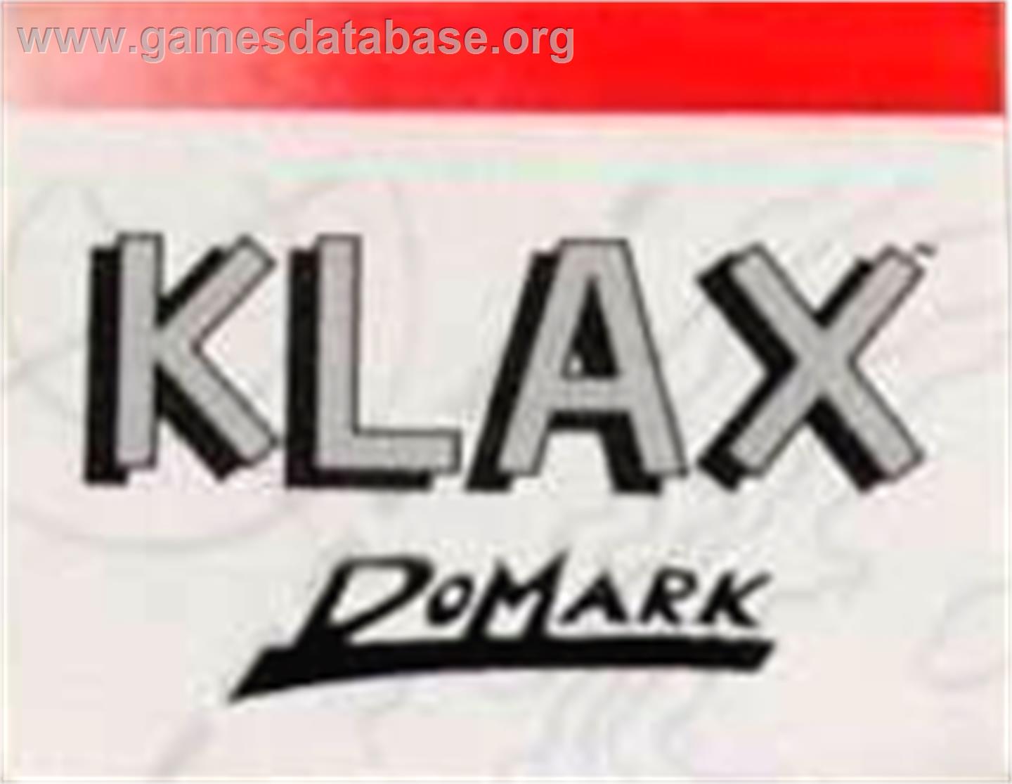 Klax - Amstrad GX4000 - Artwork - Cartridge Top